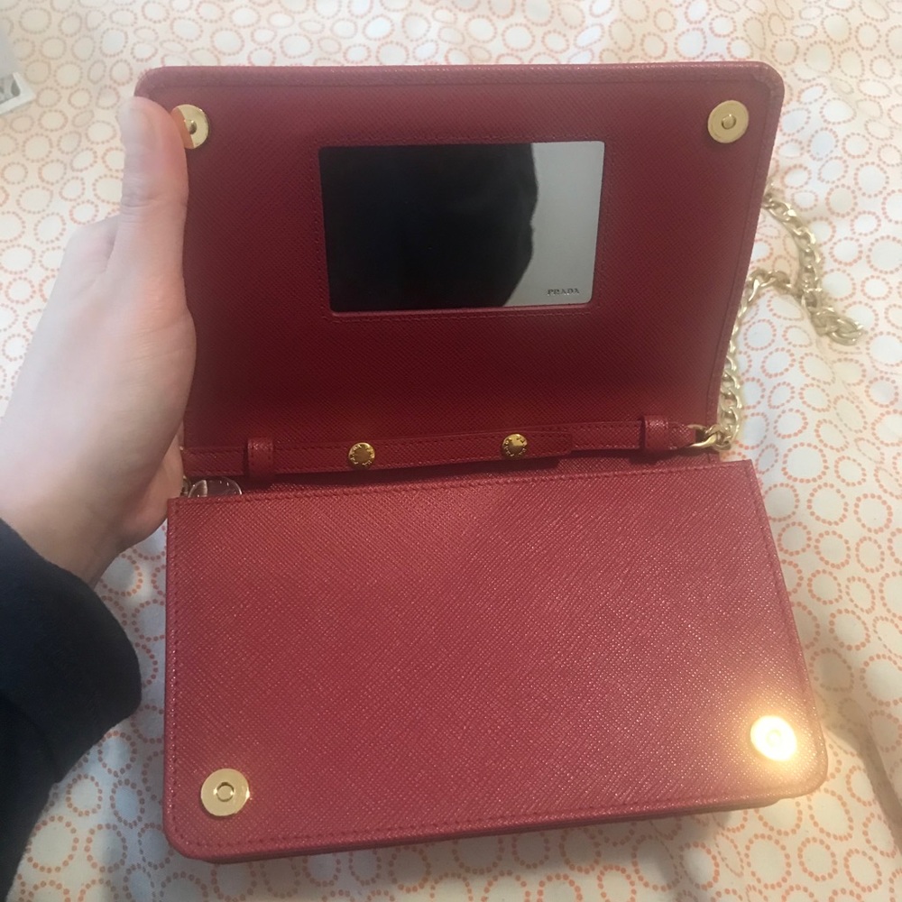 Prada Saffiano Shoulder Chain Bag - Picture 2 of 6